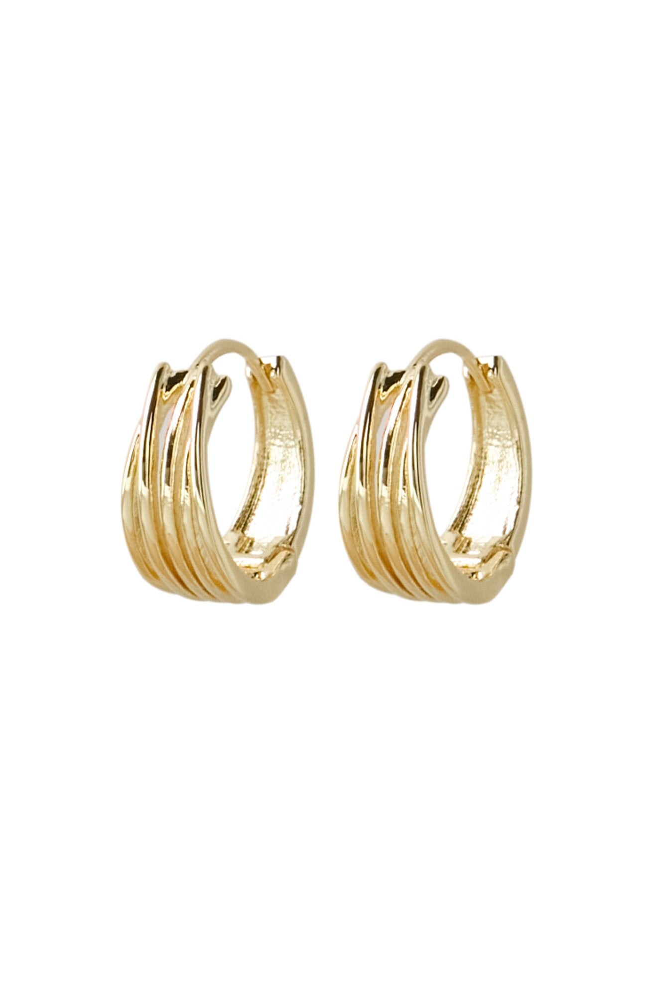 Lily hoops - guldfarvet